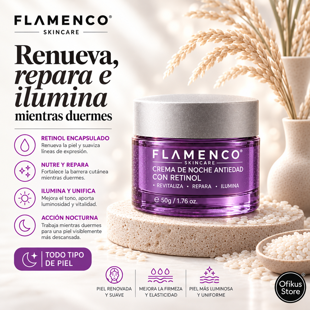 Crema De Noche Antiedad Con Retinol