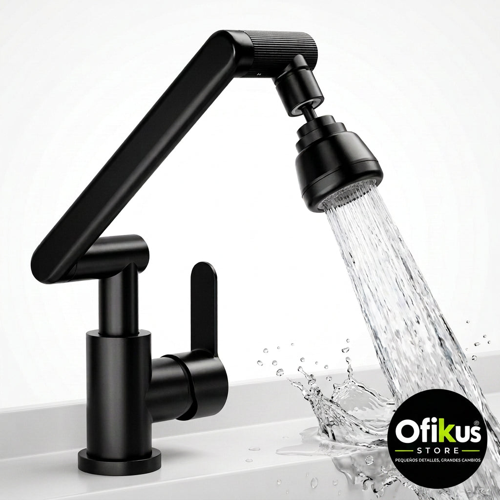Extensor de Grifo Giratorio 1080° — Rociador Flexible para Cocina