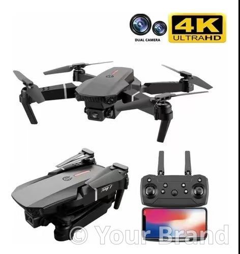 Dron E88 Pro plegable con cámara 4K