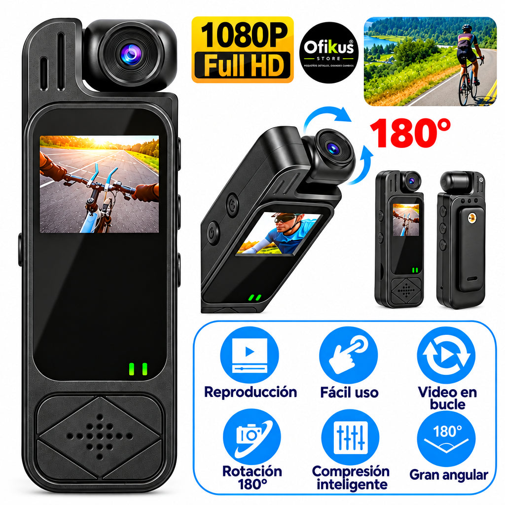 Videocamara Corporal Con Pantalla