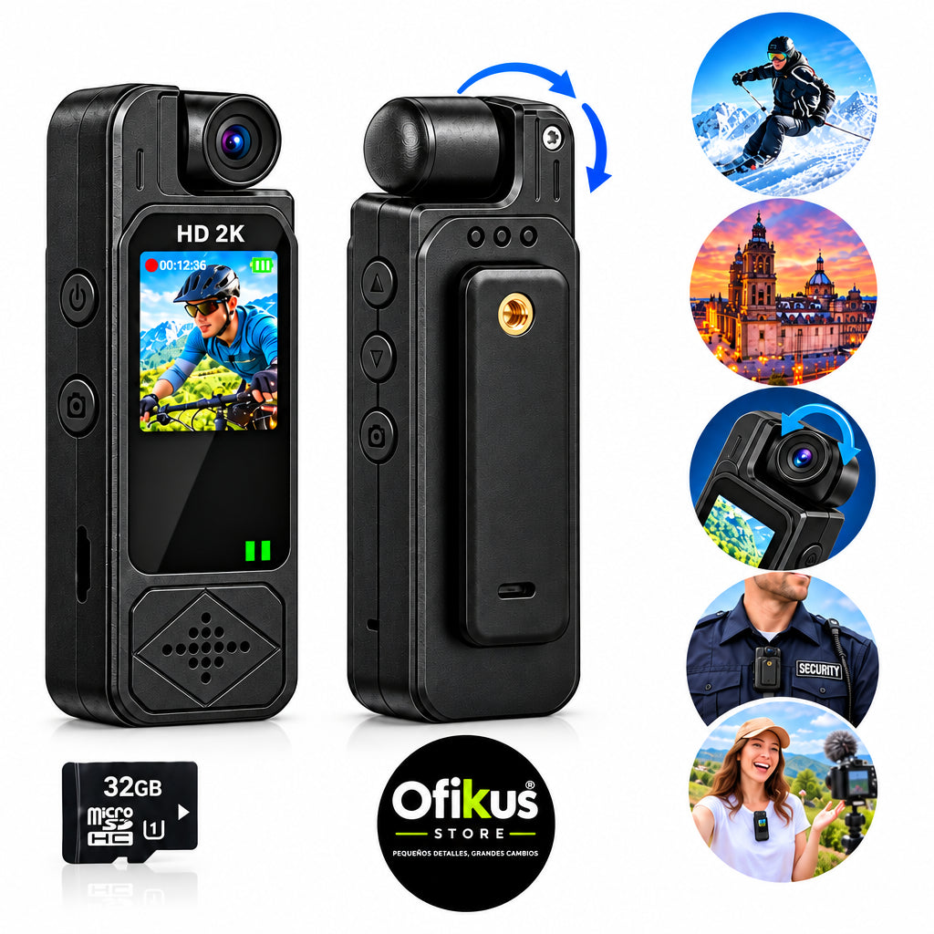 Videocamara Corporal Con Pantalla