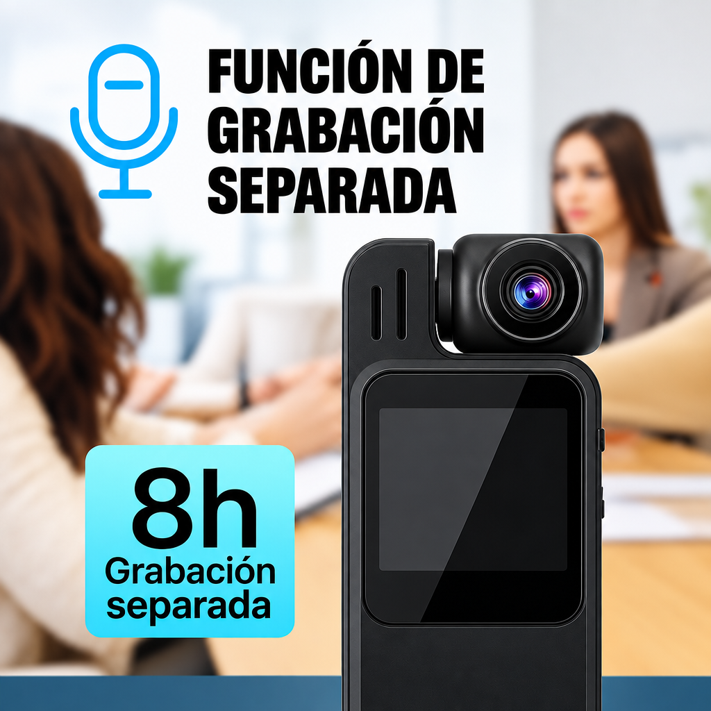 Videocamara Corporal Con Pantalla