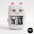 Mini Impresora Térmica Kawaii Gatito — Bluetooth Portátil Sin Tinta