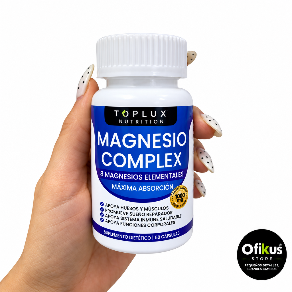 Magnesio Suplemento 8 Elemental 1000mg