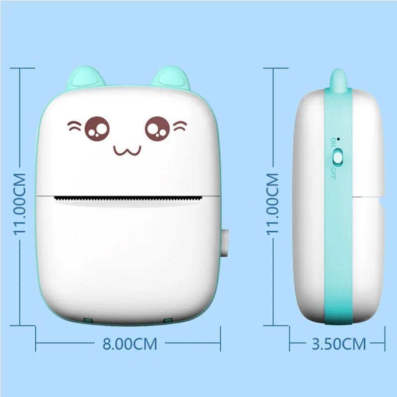 Mini Impresora Térmica Portátil + Pack 10 Rollos - Sin Tinta Bluetooth