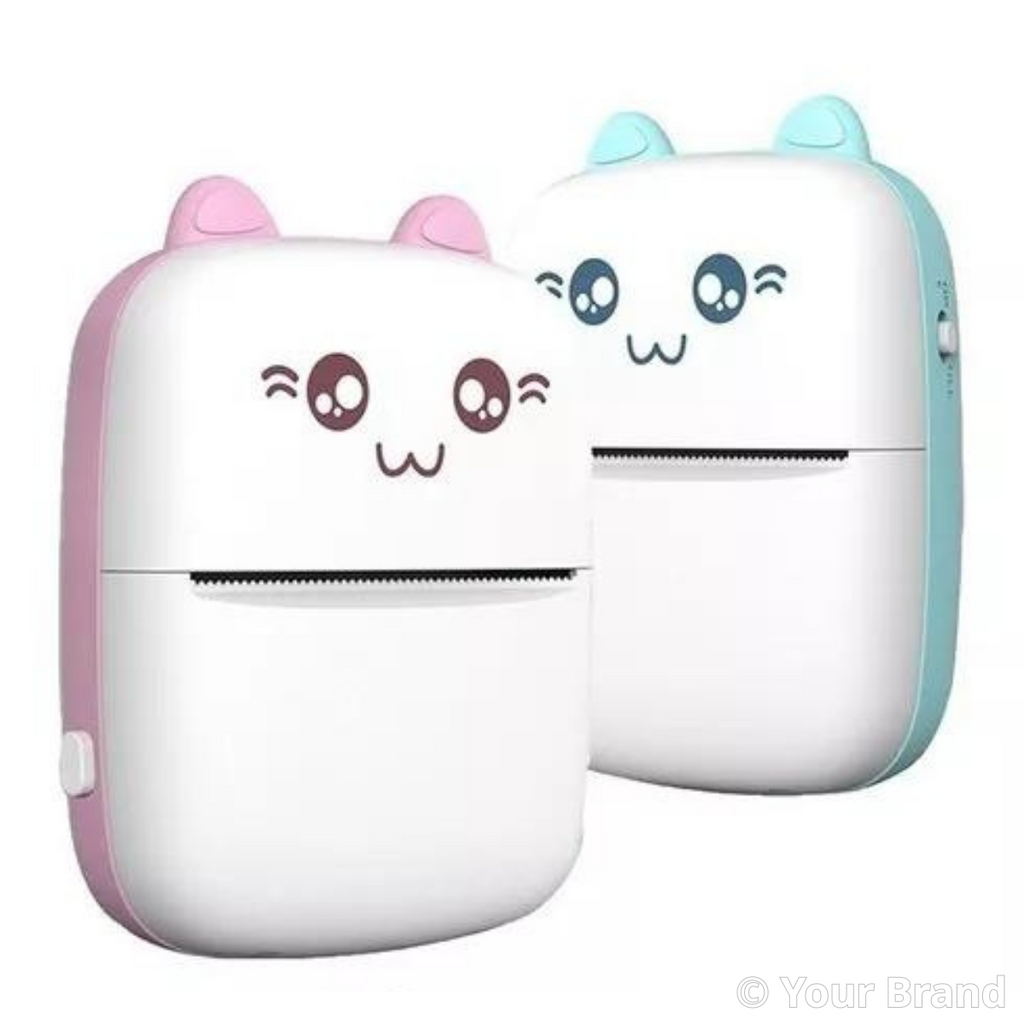 Mini Impresora Kawaii colores Rosa y Azul