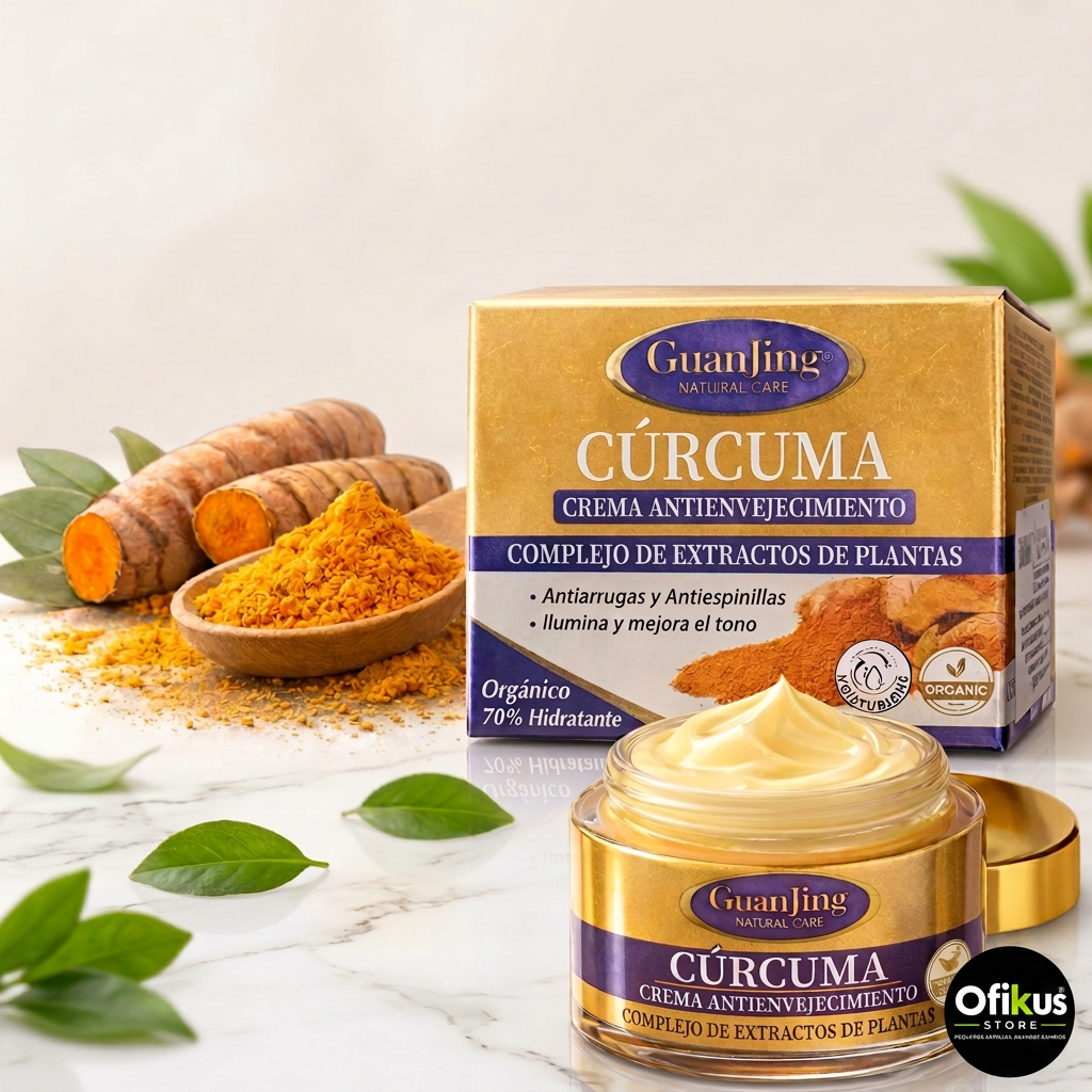Crema Facial De Curcuma 50 Ml Antiedad