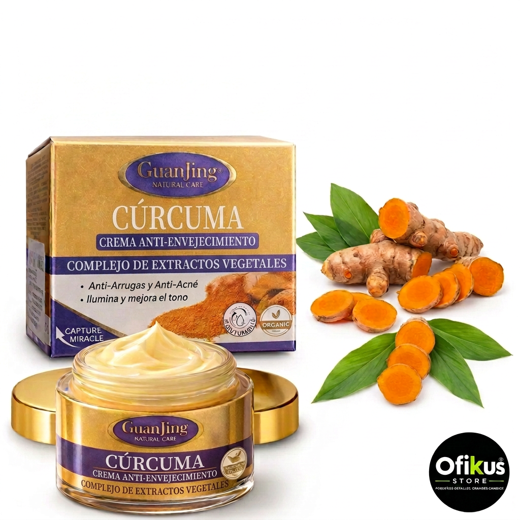Crema Facial De Curcuma 50 Ml Antiedad