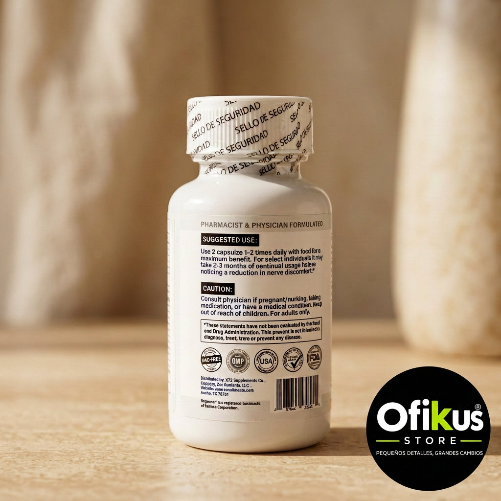 NeuraZenx Nerve Support – 60 cápsulas