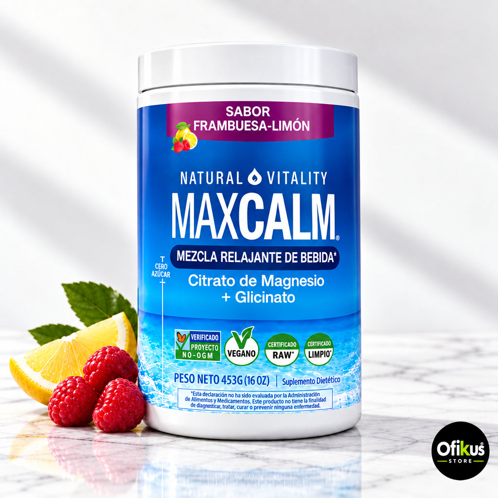 Maxcalm Glicinato Citrato Magnesio 453 G