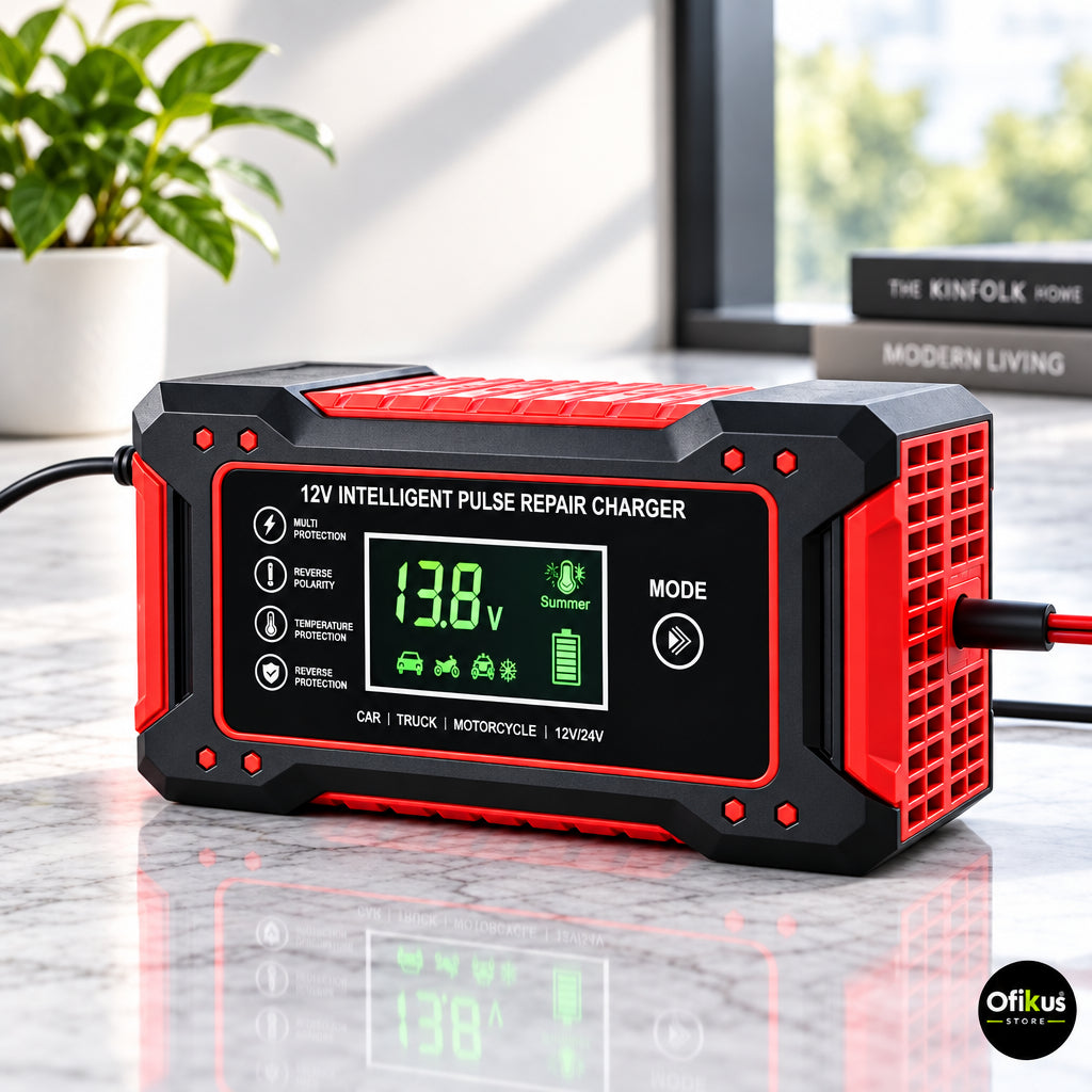 Cargador De Bateria Para Coche 12v