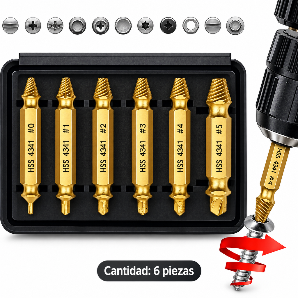 Extractor Tornillos Y Pernos Rotos