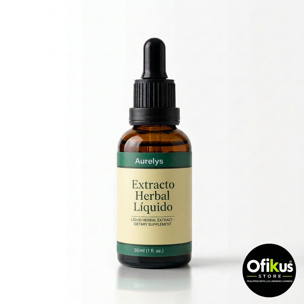 Aurelys - Extracto Herbal Líquido 30ml - Fórmula de Cleavers y Trébol Rojo