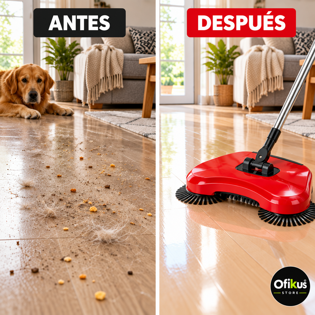 Antes y Después Escoba Mágica con logo