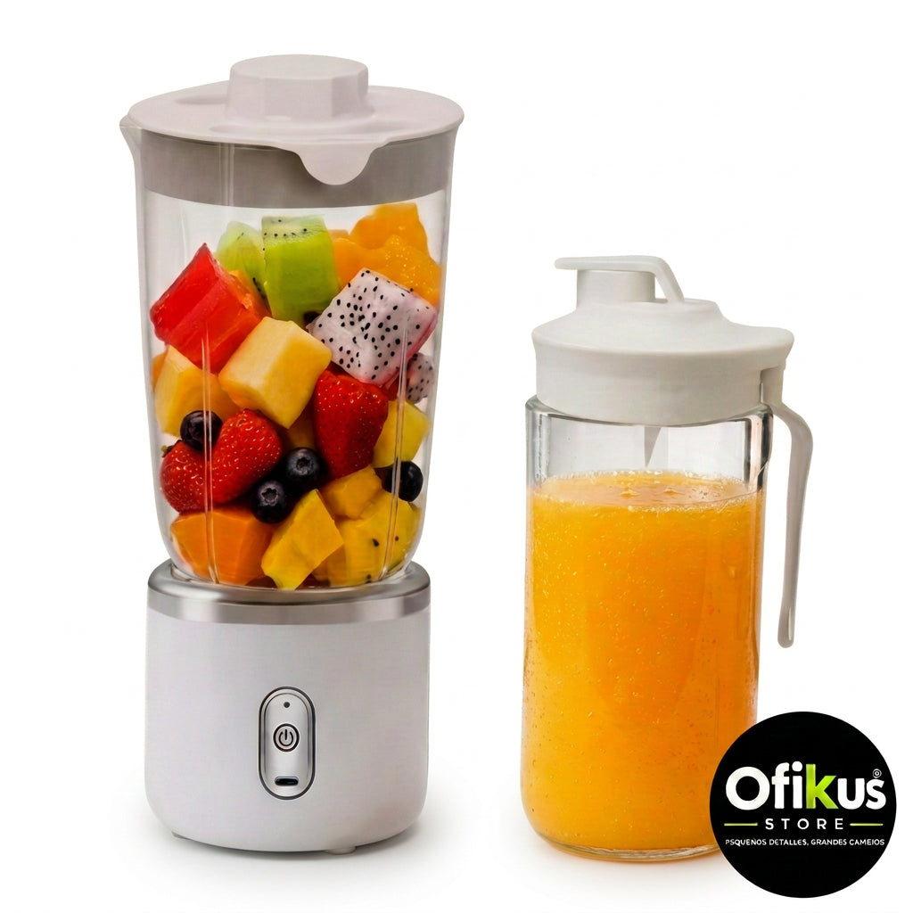 Mini Licuadora Portátil Multifuncional — Batidos y Jugos en Segundos