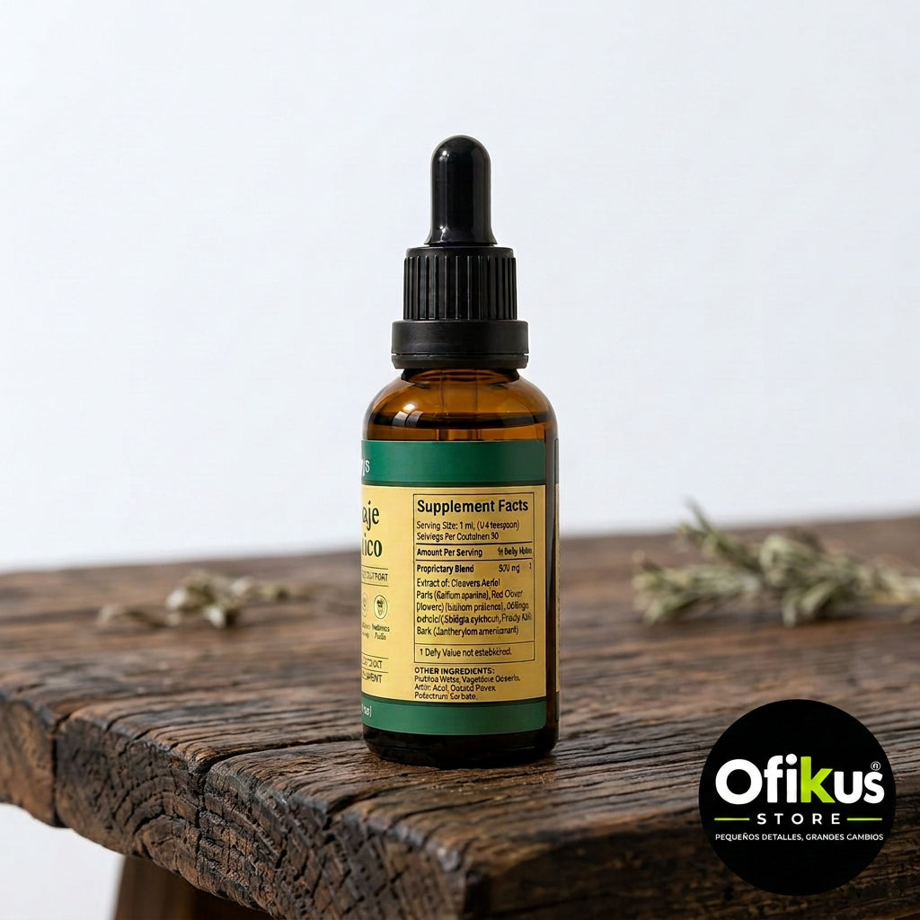Aurelys - Extracto Herbal Líquido 30ml - Fórmula de Cleavers y Trébol Rojo