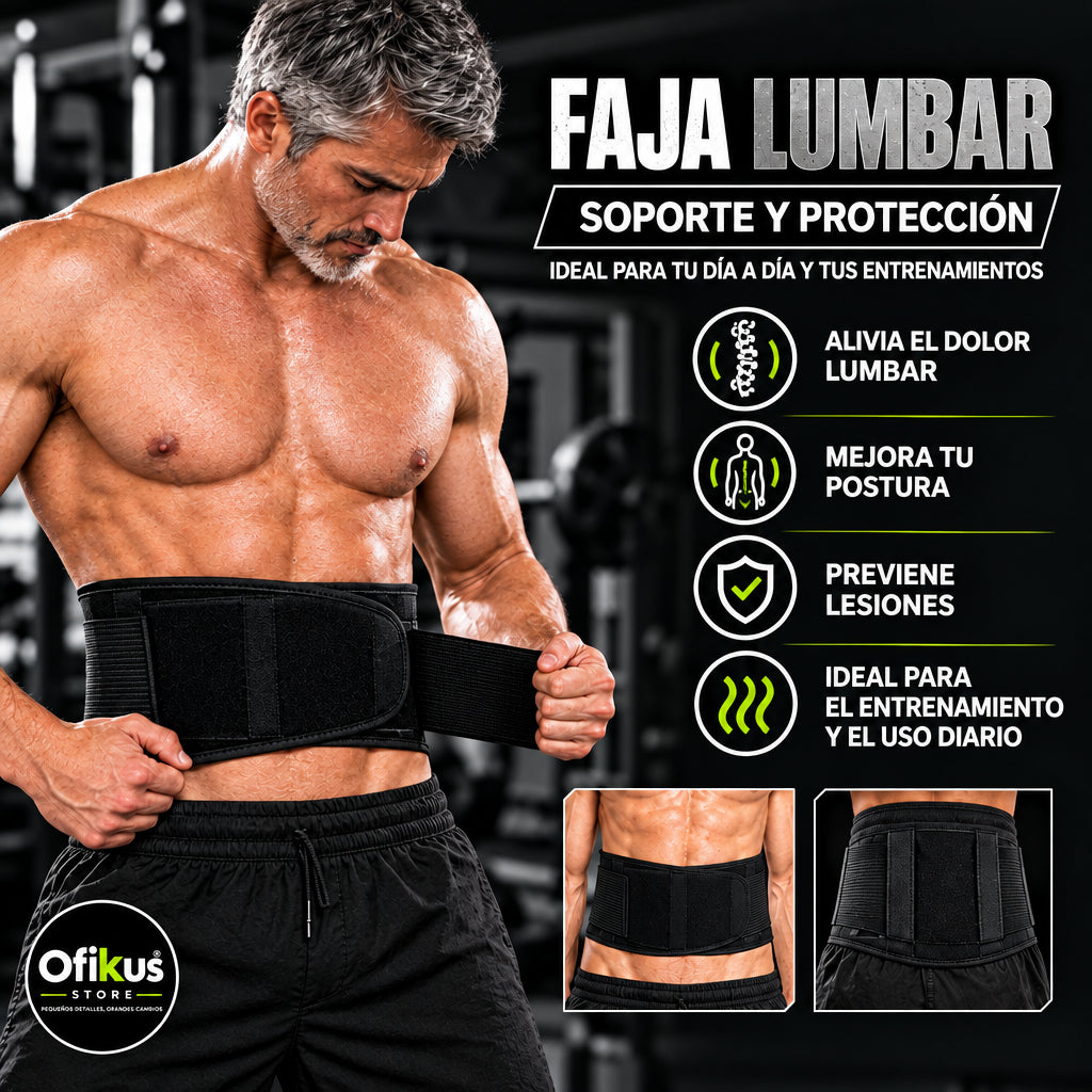 Faja Para Lumbar Negra Winner