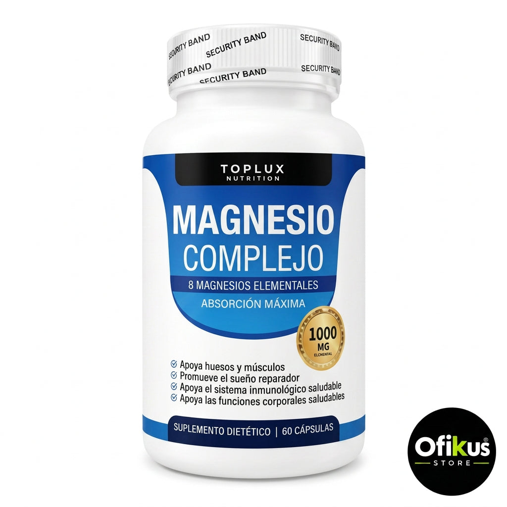 Magnesio Suplemento 8 Elemental 1000mg