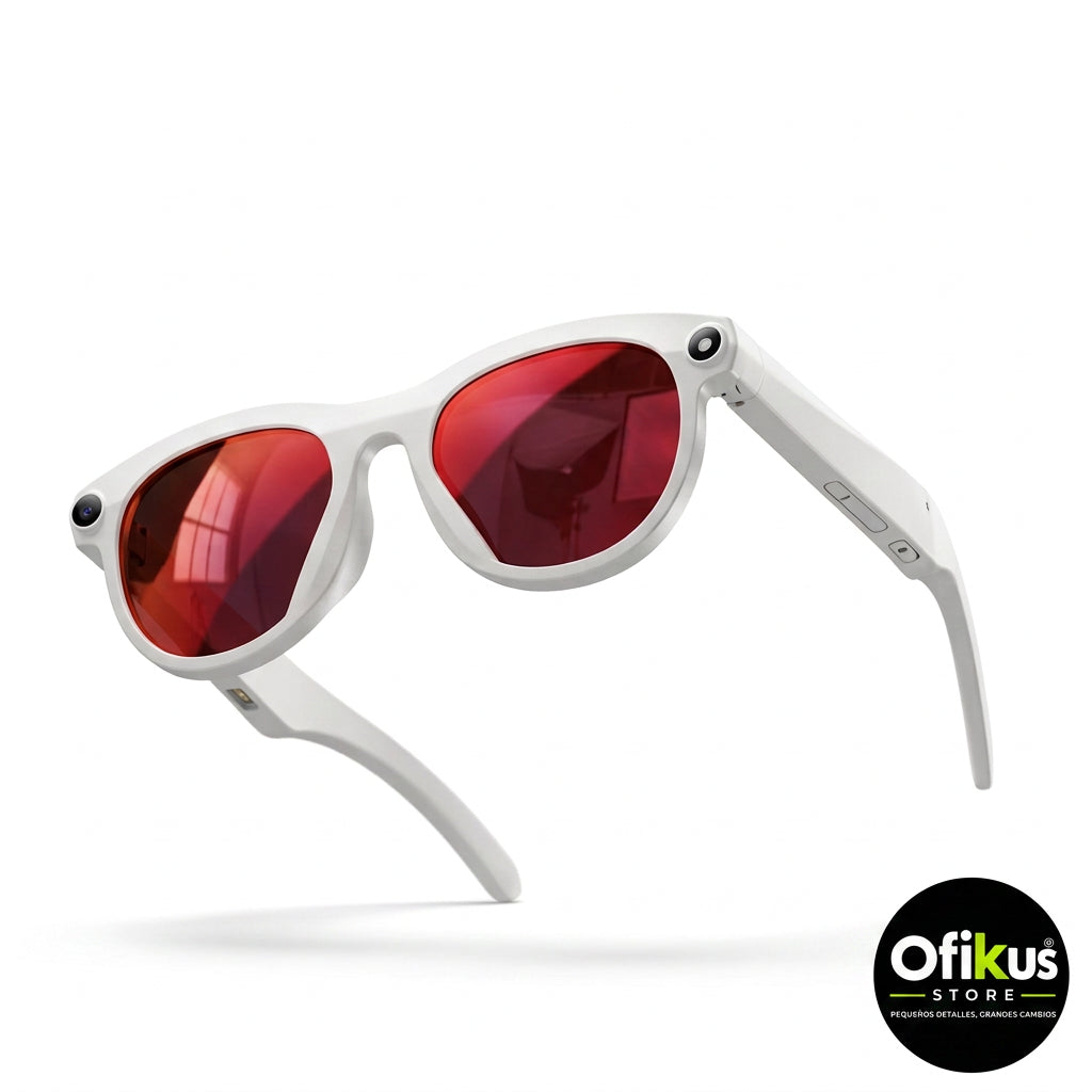 Lentes Inteligentes Con Camara Hd Ai  COLOR BLANCO