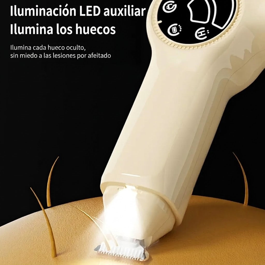 Cortaúñas y lima eléctrica para mascotas 2 en 1