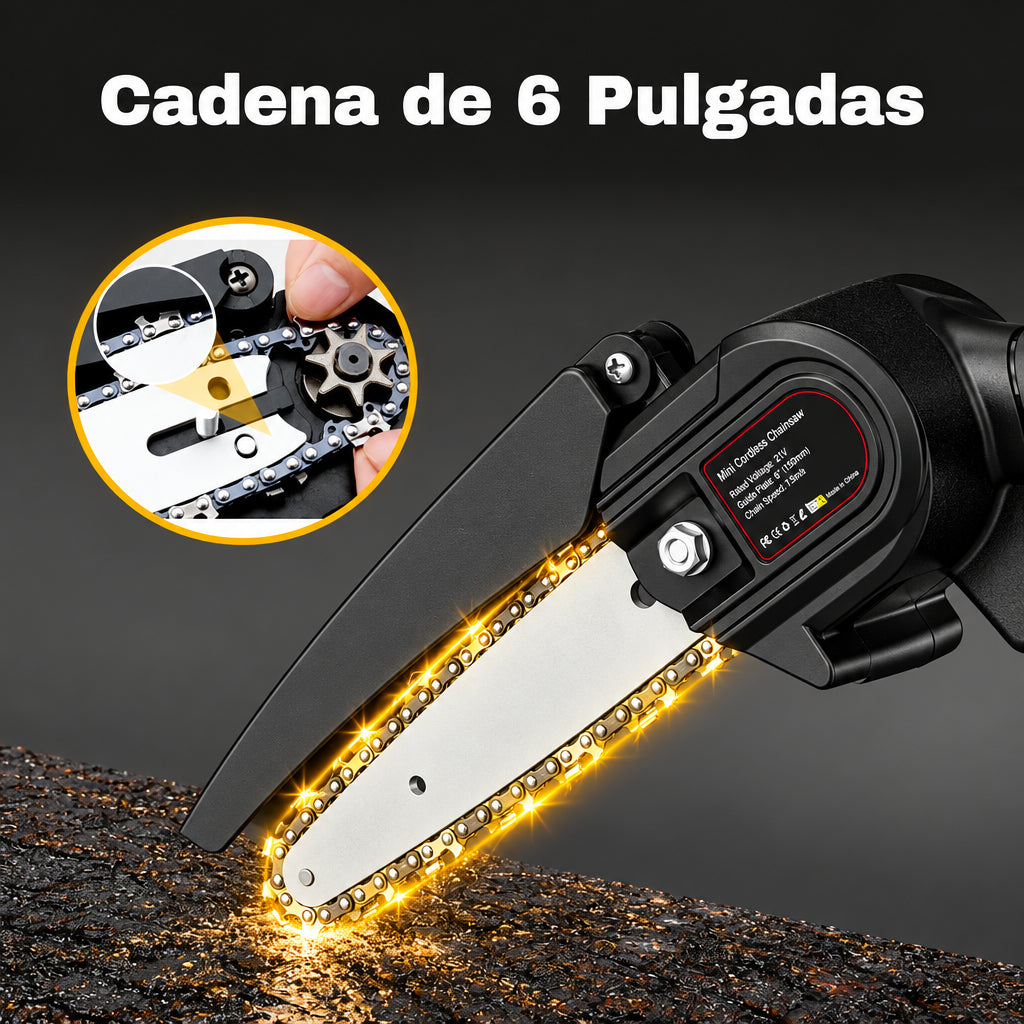 Motosierra Electrica Portatil Recargable