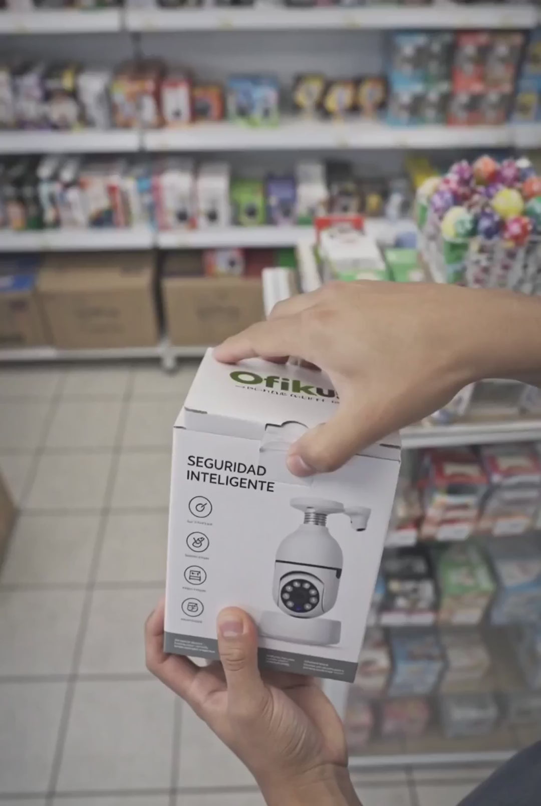 Cámara Ampolleta WiFi - Seguridad 360° Visión Nocturna