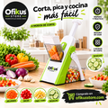 Picador y Cortador de Verduras Multiuso 4 en 1 — Pica, Rebana y Ralla